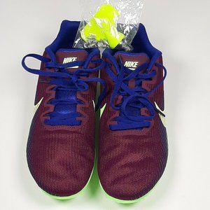 Nike Zoom Rival M 8 Size 8 Bordeaux Purple Spikes